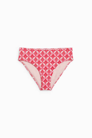 Women - Bikini bottoms - mid waist - LYCRA® XTRA LIFE™ - pink