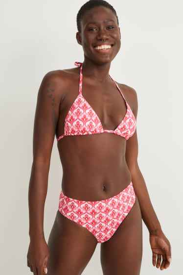 Femei - Top bikini - cupe triunghiulare - vătuit - LYCRA® XTRA LIFE™ - roz