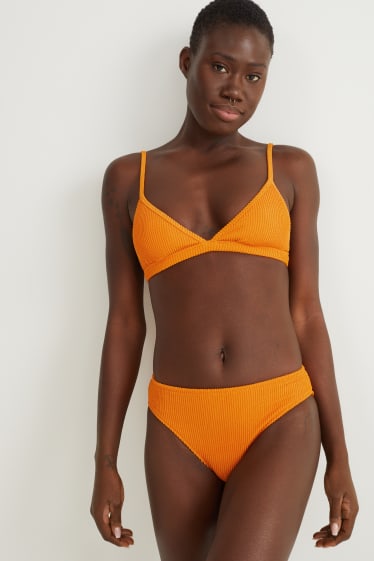 Femei - Chiloți bikini - talie medie - LYCRA® XTRA LIFE™ - portocaliu