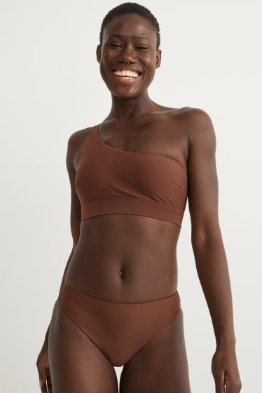Dona - Calces de biquini - mid waist - LYCRA® XTRA LIFE™ - marró fosc