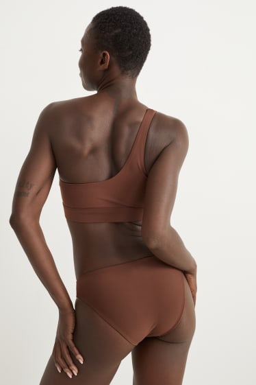 Dona - Calces de biquini - mid waist - LYCRA® XTRA LIFE™ - marró fosc