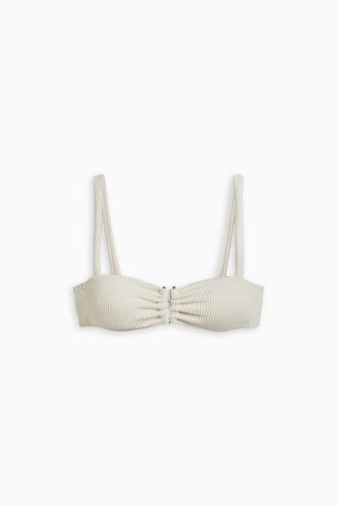 Femmes - Haut de bikini - bandeau - ampliforme - LYCRA® XTRA LIFE™ - blanc crème