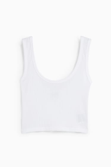 Women - CLOCKHOUSE - cropped top - white