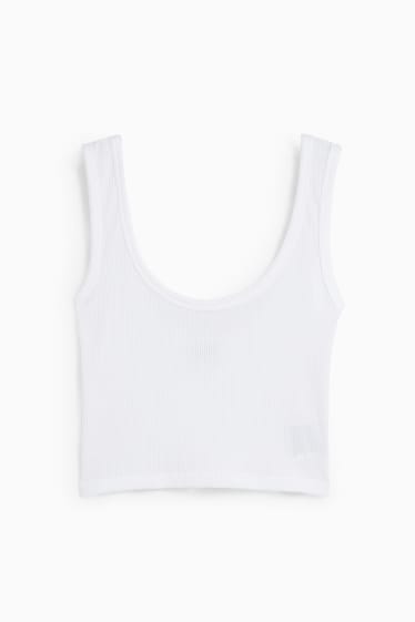 Damen - CLOCKHOUSE - Crop Top - weiss