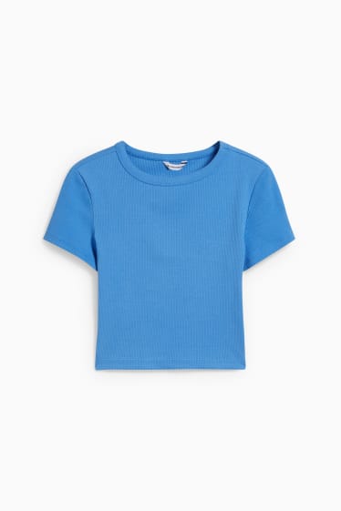 Femmes - Haut court - bleu