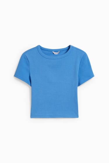 Damen - CLOCKHOUSE - Crop Top - blau