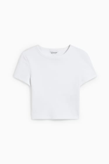 Dona - Top crop - blanc