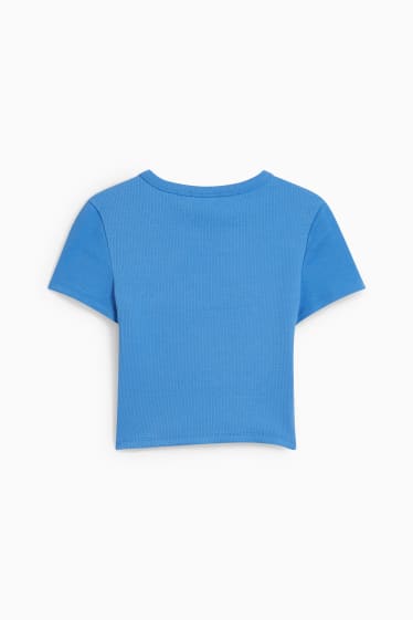 Femmes - Haut court - bleu