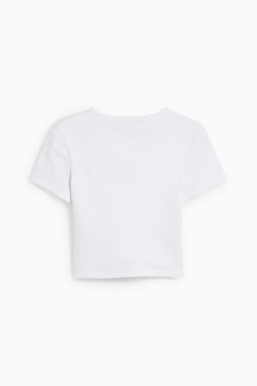 Dona - Top crop - blanc