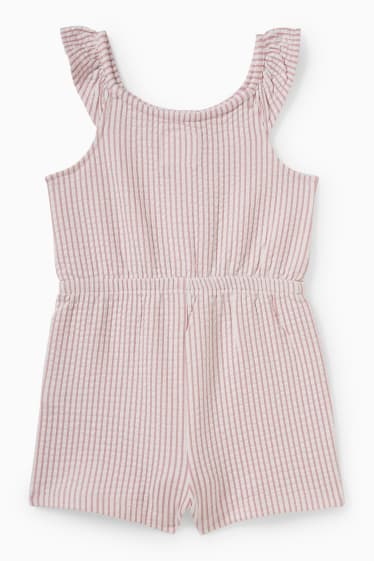 Babies - Baby jumpsuit - striped - rose