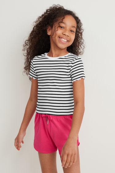Enfants filles - Lot de 3 - T-shirts - blanc