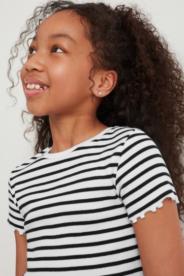 Enfants filles - Lot de 3 - T-shirts - blanc