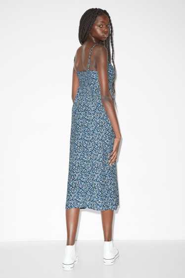 Damen - CLOCKHOUSE - Kleid - geblümt - blau