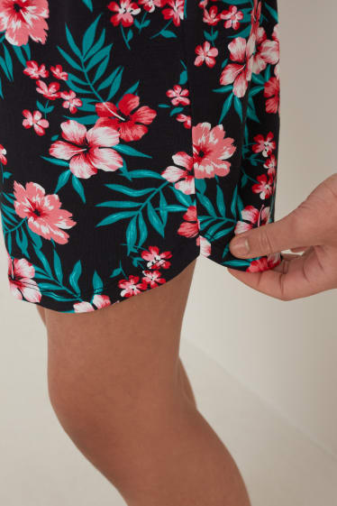 Kinderen: meisjes - Set van 2 - shorts - zwart