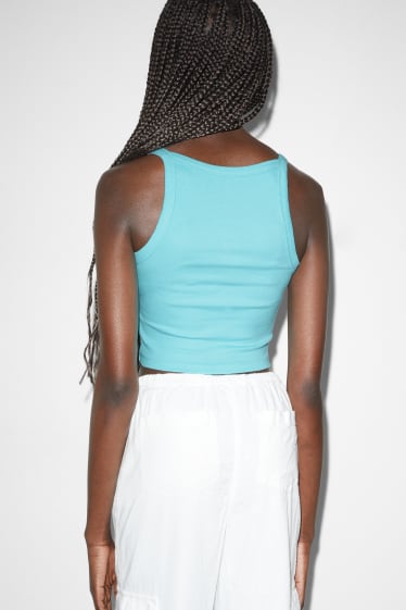 Damen - CLOCKHOUSE - Crop Top - türkis