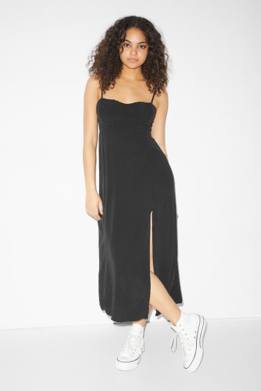 Women - CLOCKHOUSE - column dress - black