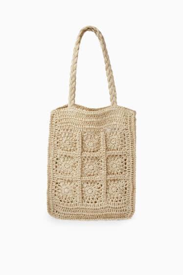Femmes - CLOCKHOUSE - Sac de paille - beige