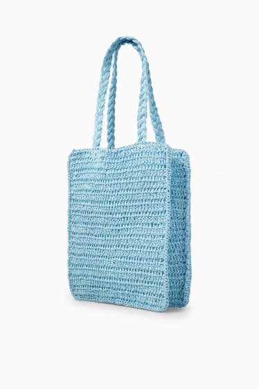 Women - CLOCKHOUSE - Straw bag - light blue