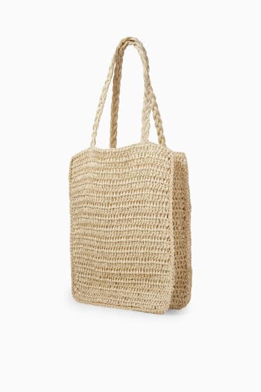 Femmes - CLOCKHOUSE - Sac de paille - beige