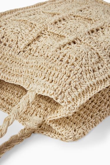 Femmes - CLOCKHOUSE - Sac de paille - beige