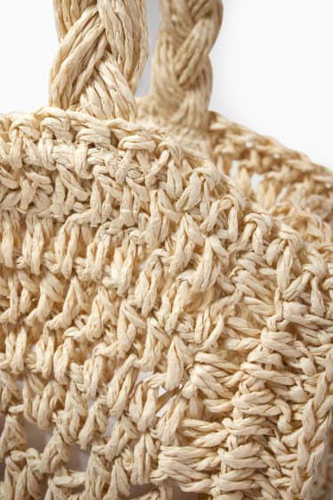 Femmes - CLOCKHOUSE - Sac de paille - beige