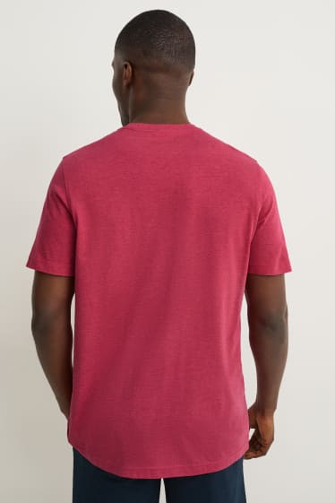 Hommes - T-shirt - rose foncé