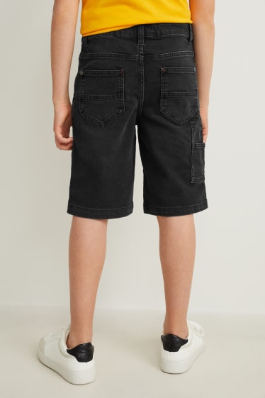 Children - Denim shorts - denim-dark gray