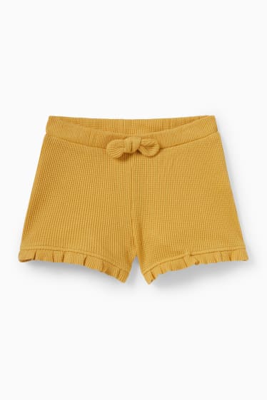 Baby: meisjes - Babyshort - geel