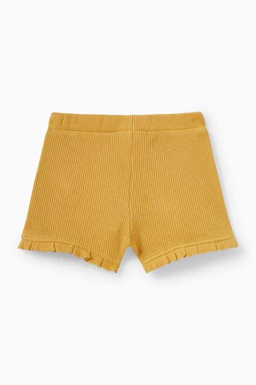 Neonati - Shorts per neonate - giallo
