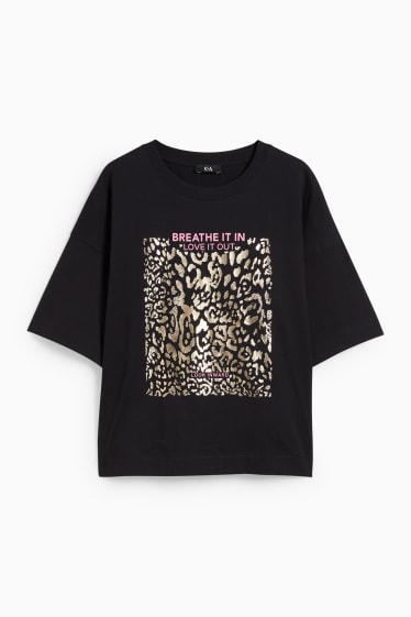 Damen - T-Shirt - schwarz