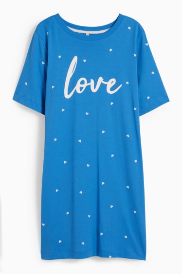 Women - Nightshirt - blue