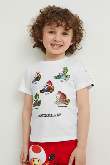 Nen/a - Mario Kart - samarreta de màniga curta - blanc