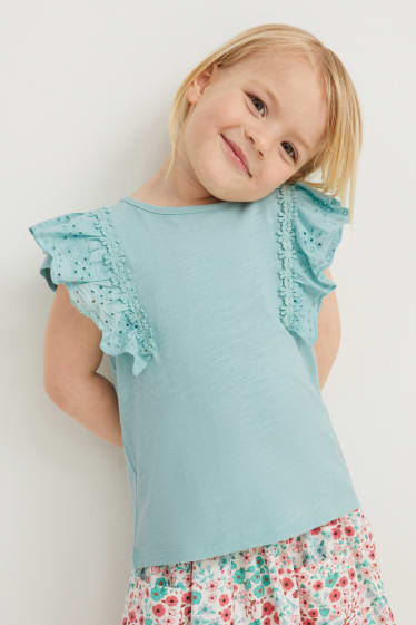 Kinderen - Set van 2 - T-shirt - roze