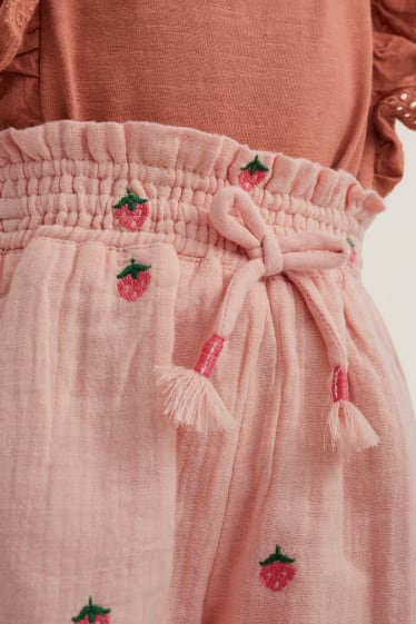 Kinder - Shorts - gemustert - rosa