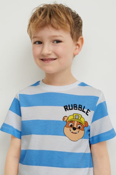 Kinderen - Set van 5 - Paw Patrol - T-shirt - donkerblauw