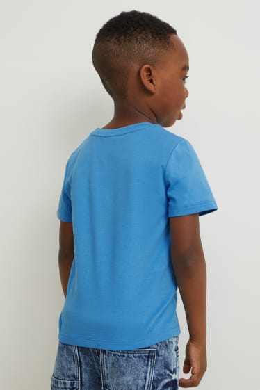 Kinder Jungen - Multipack 2er - Kurzarmshirt - hellblau