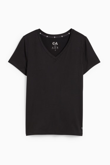 Damen - Funktions-Shirt - 4 Way Stretch - schwarz