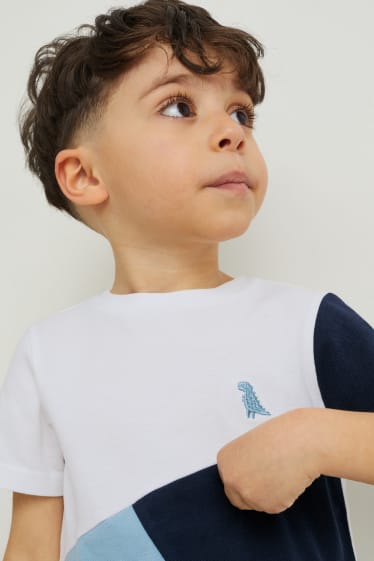 Enfants garçons - Lot de 2 - T-shirts - bleu foncé