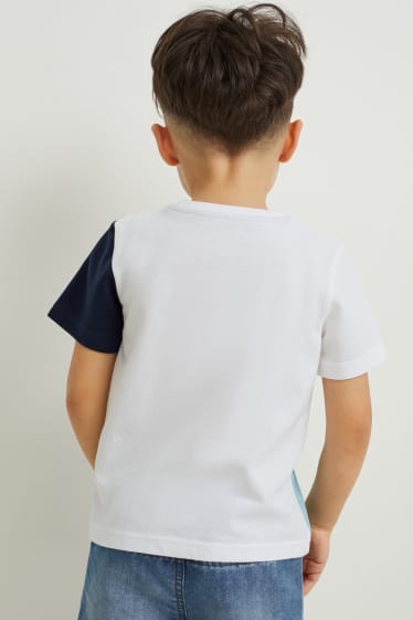 Enfants garçons - Lot de 2 - T-shirts - bleu foncé