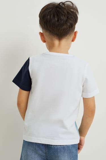 Enfants - Lot de 2 - T-shirts - bleu foncé