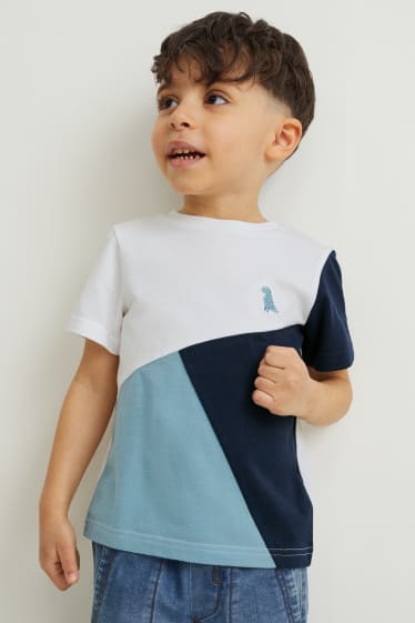 Enfants garçons - Lot de 2 - T-shirts - bleu foncé