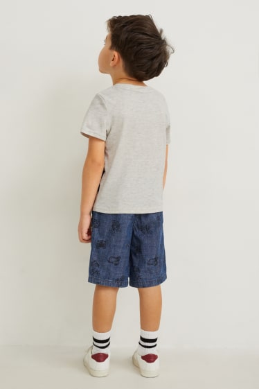 Kinderen - Paw Patrol - set - T-shirt en korte broek - 3-delig - licht grijs-mix