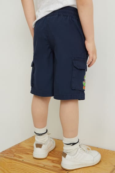 Nen - Super Mario - Pantalons curts cargo - blau fosc