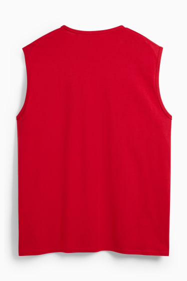 Heren - Tanktop - donkerrood