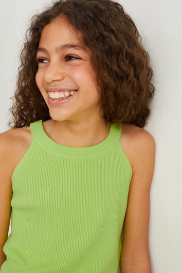 Enfants filles - Top en maille - vert clair