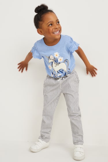 Enfants filles - Pantalon - à rayures - blanc crème