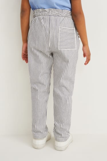 Enfants filles - Pantalon - à rayures - blanc crème