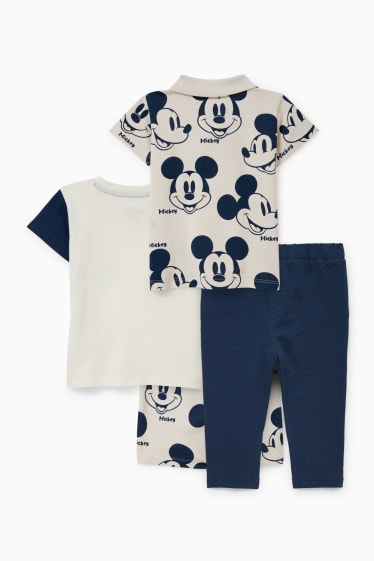 Miminka - Mickey Mouse - outfit pro miminka - 4dílný - krémově bílá