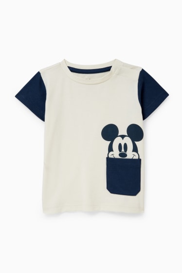 Miminka - Mickey Mouse - outfit pro miminka - 4dílný - krémově bílá