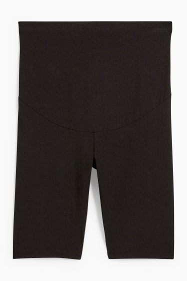 Damen - Umstands-Radlerhose - schwarz